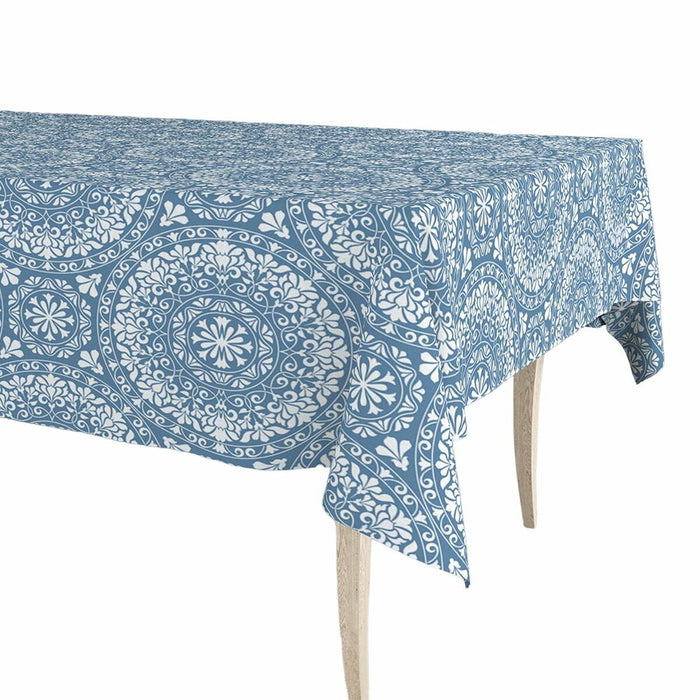 Mantel en rollo Exma Hule Azul Mandala 140 cm x 25 m