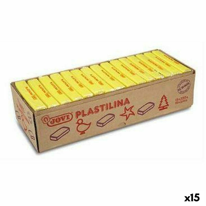 Barras de plastilina Jovi Amarillo (15 Unidades)