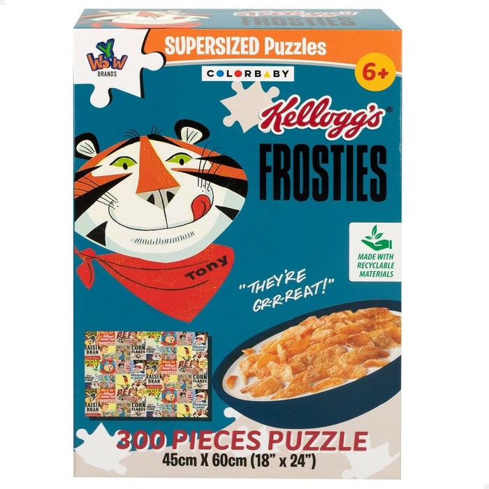 Puzzle Colorbaby Kellogg's Frosties 300 Piezas 6 Unidades 60 x 45 x 0,1 cm